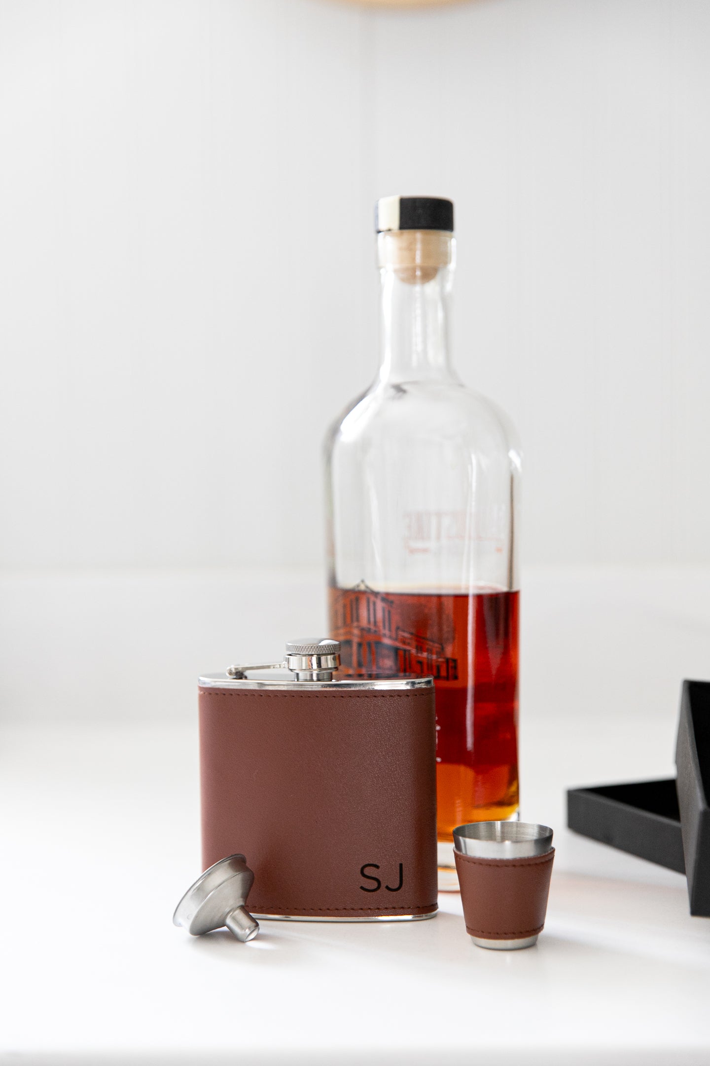 Monogram Flask Gift Set